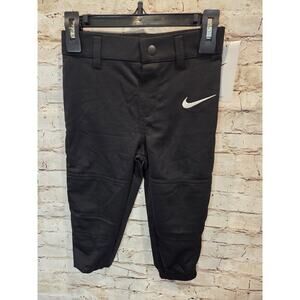 Nike Boys Dri Fit Pants Size 4 Baseball Pants Black NWT